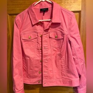 Talbots Vibrant Pink Jean Jacket